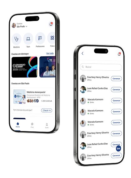 Mockup do aplicativo Trin